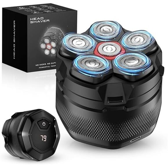 Head Shavers for Bald Men，10000 RPM High Speed 6D Magnetic Electric Razor - Picture 7 of 7